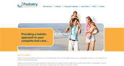 Desktop Screenshot of podiatryhealthcare.com